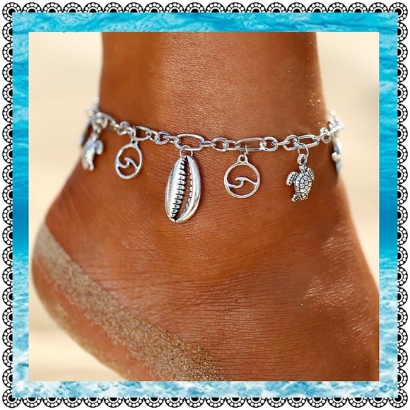 Jewelry - Beach charm silver fashion anklet